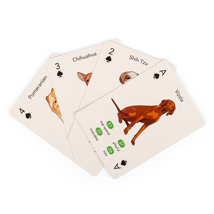 Kikkerland Play Paws & Play Spielkarten Hunde Standardblatt