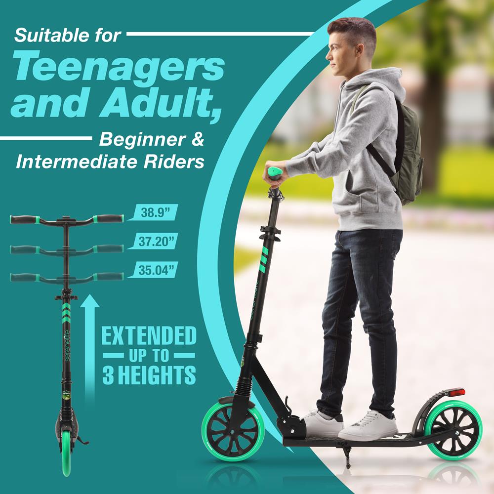Serenelife Scooters Kickscooter Aqua Alu-Deck 8 Zoll klappbar