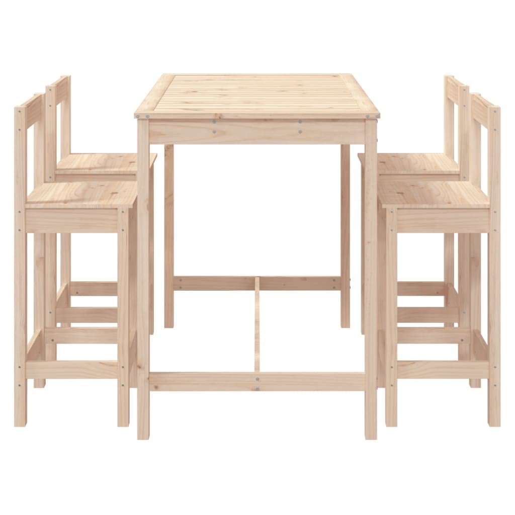 vidaXL Heim & Garten Gartenbar-Set 5-tlg. Kiefer Massivholz
