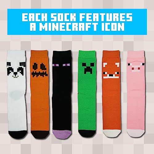 Paladone Homeware Minecraft Odd Socks 6er Set EU 36-41