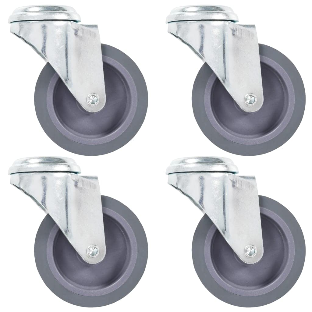 vidaXL Lenkrollen 75 mm Möbelrollen 4er-Set 180 kg