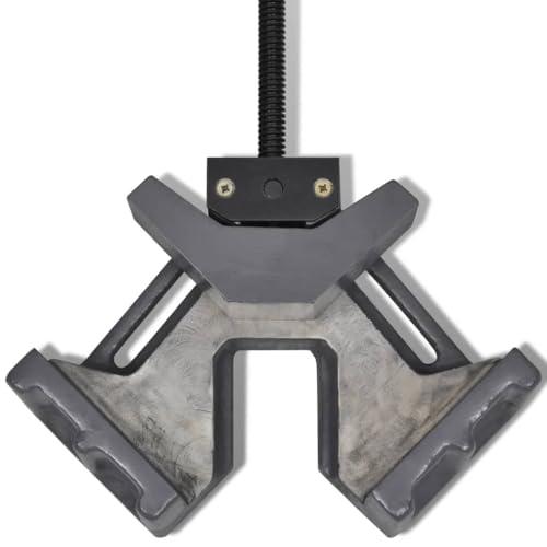 vidaXL Winkelschraubstock 115 mm 90 Grad Schraubstock Werkstatt