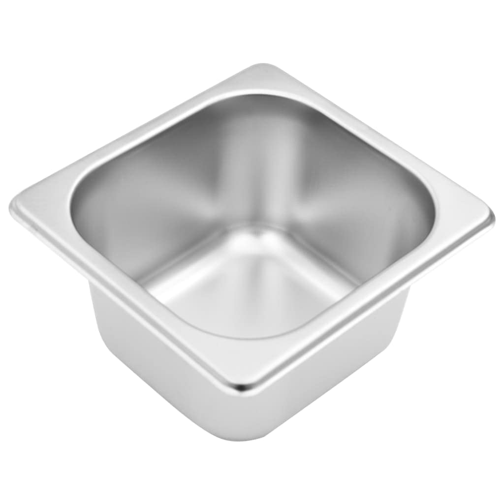 vidaXL Gastronorm-Ständer GN 1/6 Edelstahl 49,7cm 3er