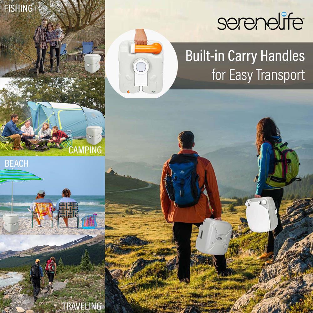 Serenelife Camping Outdoor Campingtoilette 22 L
