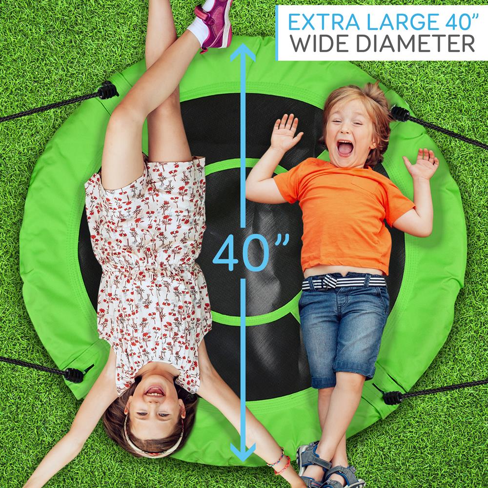 Serenelife Outdoor Swing Tellerschaukel 40" Grün wasserdicht