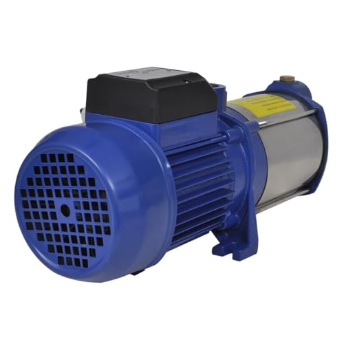 vidaXL Strahlpumpe 1300W 5100L/h Blau Gartenpumpe Stahl
