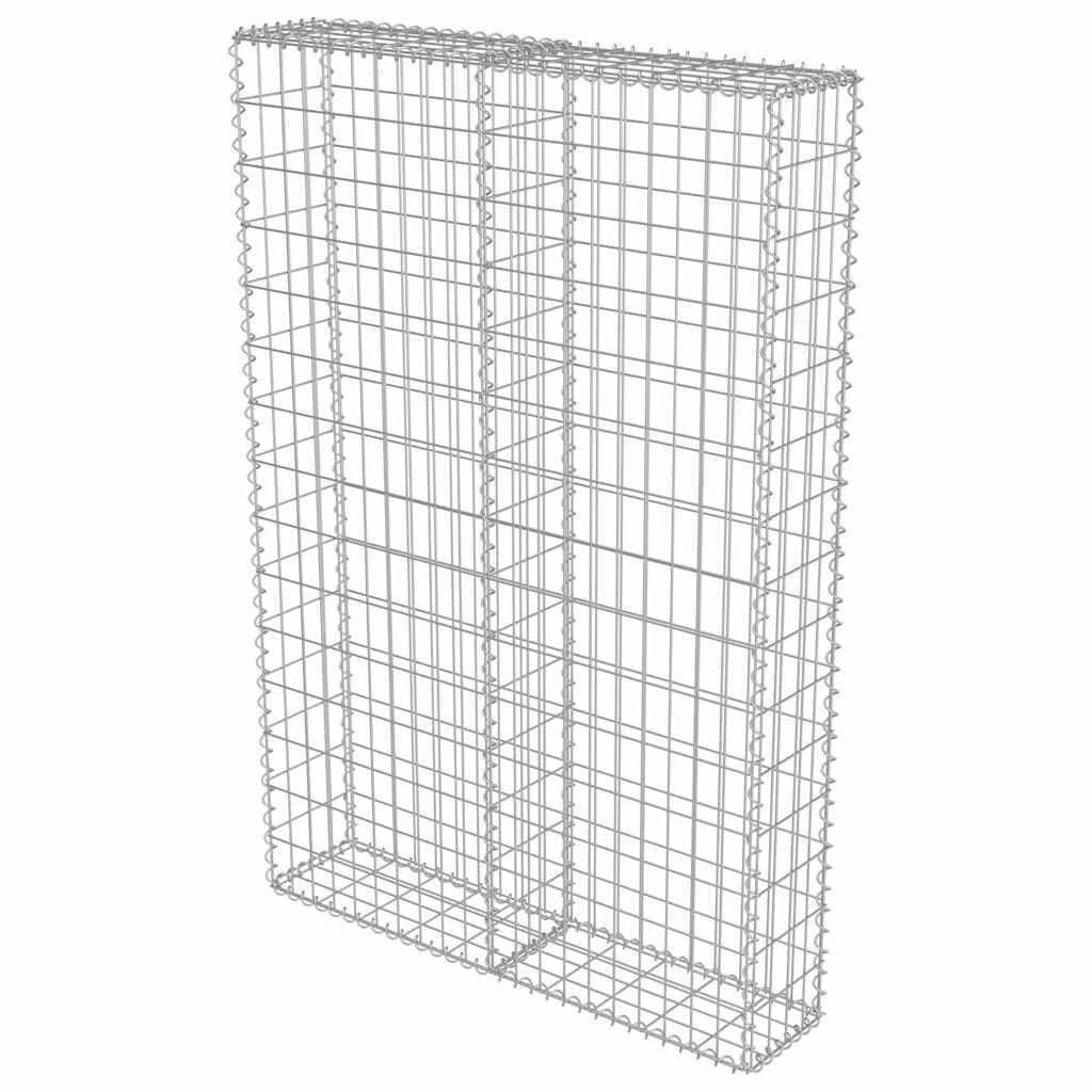 vidaXL Heim & Garten Gabionenwand Stahl 100x20x150 cm verzinkt