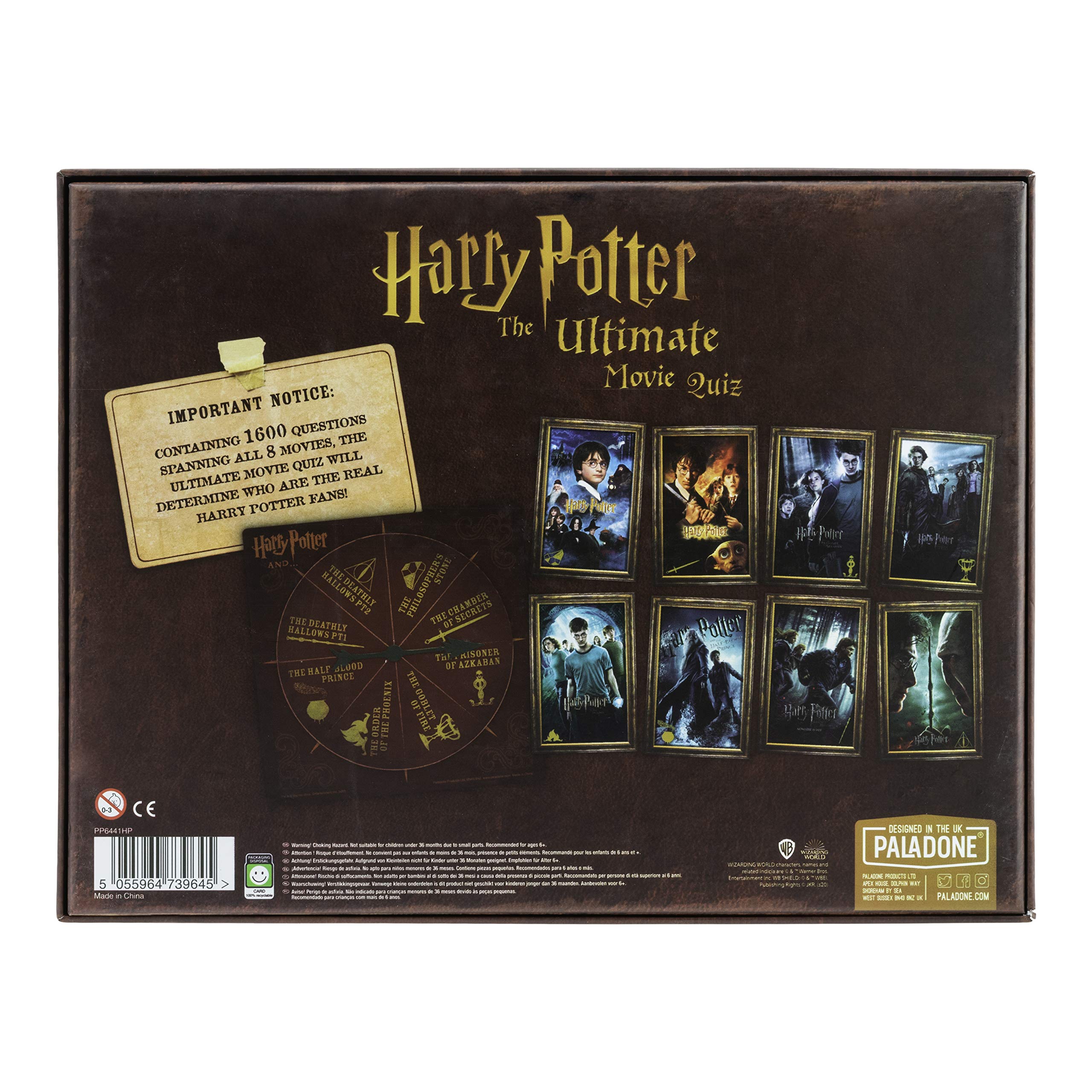 Paladone Harry Potter Ultimate Film-Quiz Quizspiel mit 1600 Fragen