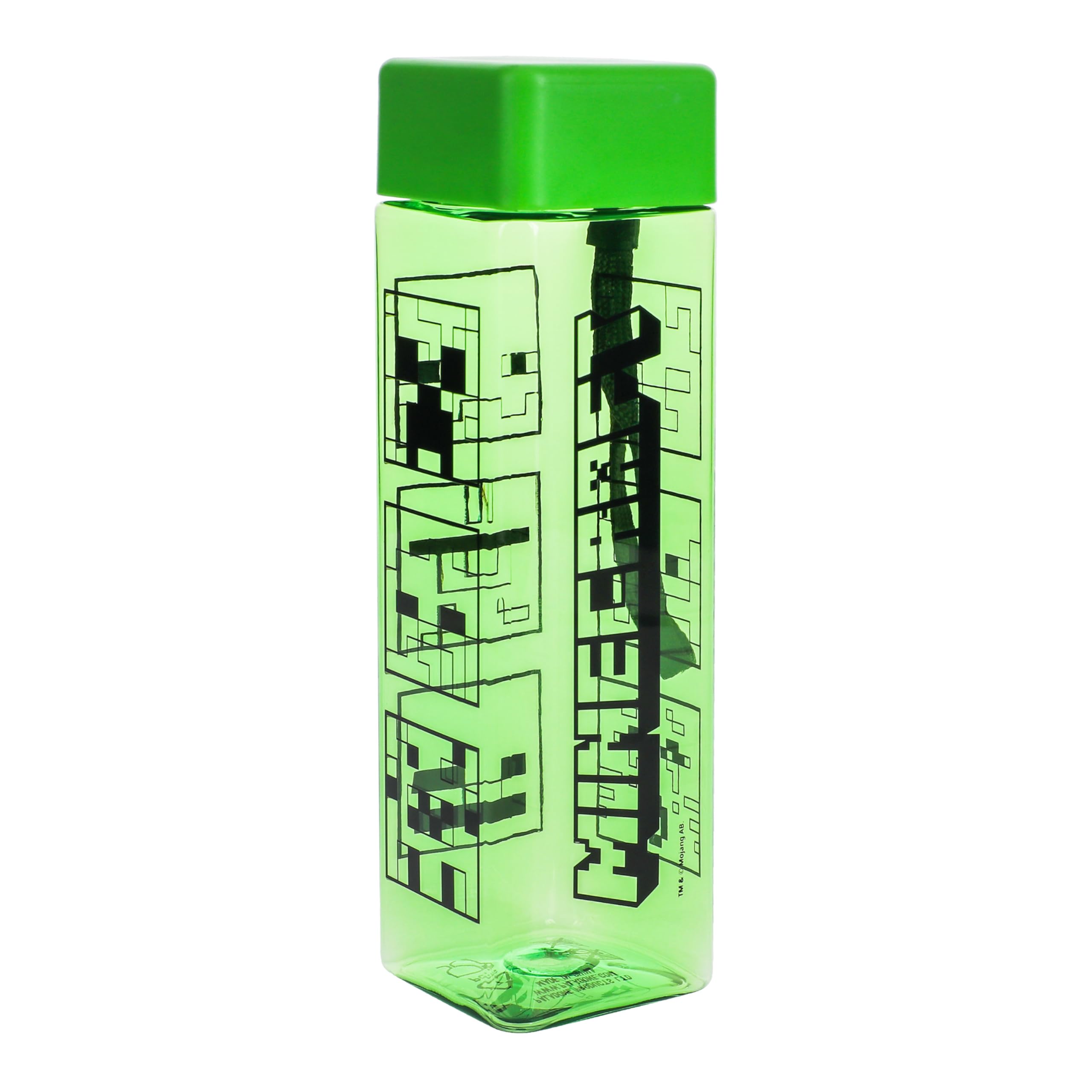 Paladone Minecraft Wasserflasche 500ml Quadratisch Kunststoff