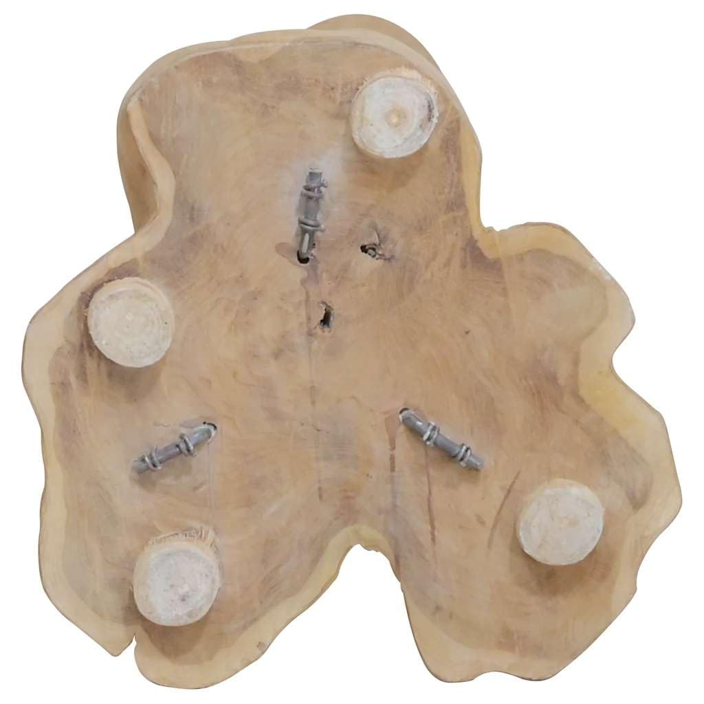 vidaXL Weinständer 8 Flaschen 40x30x80cm Teak Holz Eisen