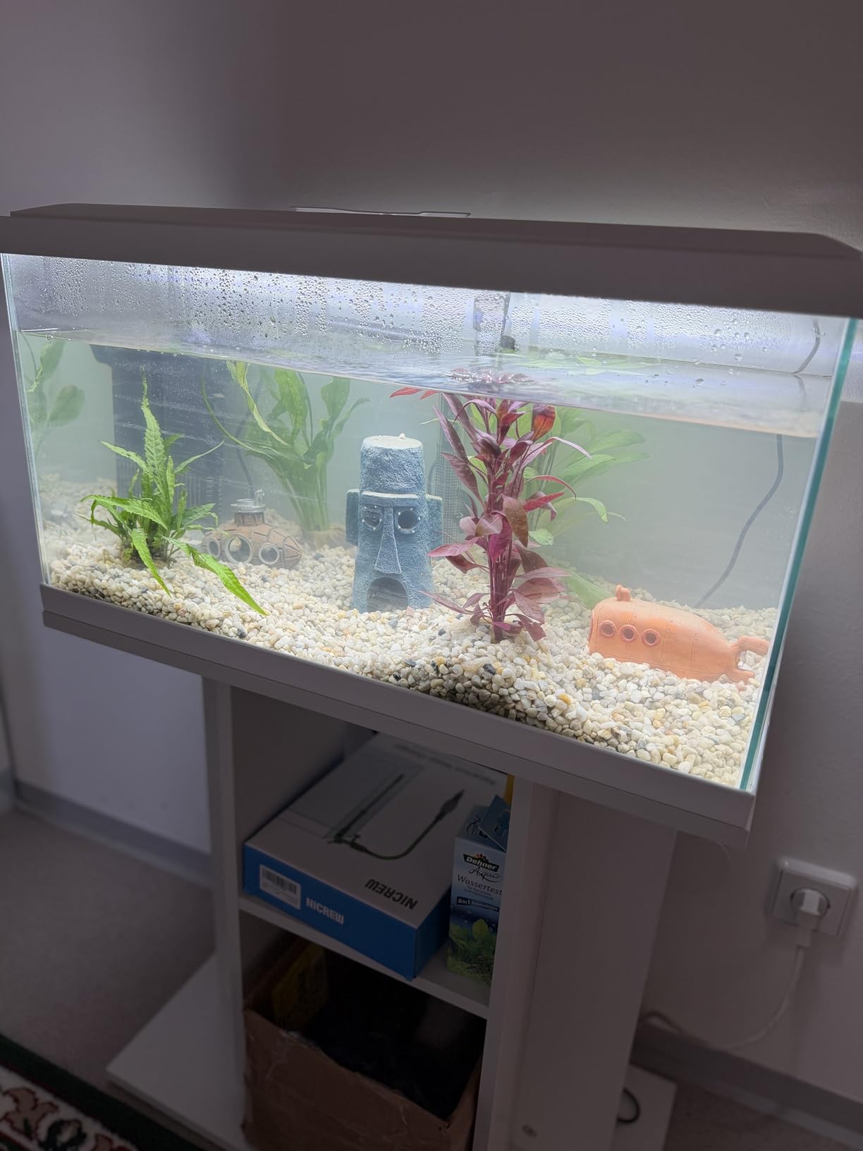 vidaXL Aquariumständer Weiß 60x30x60 cm Holzwerkstoff Unterschrank
