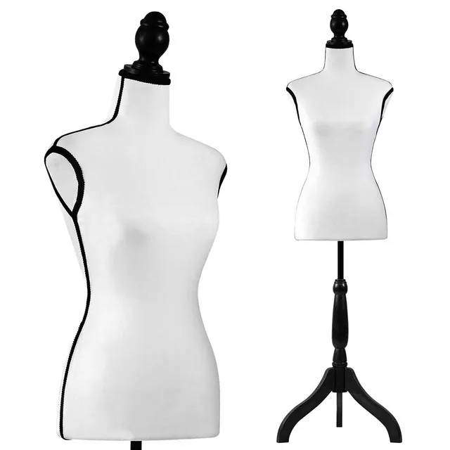 Serenelife Clothing Schneiderpuppe Damen Weiß höhenverstellbar