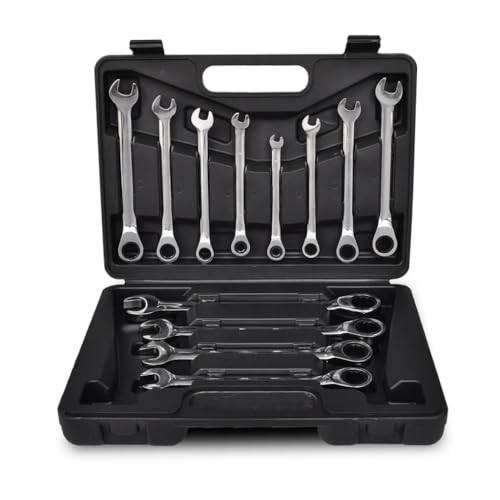 vidaXL Heimwerkerbedarf Ratschenschlüssel Set 12-tlg 6-19mm