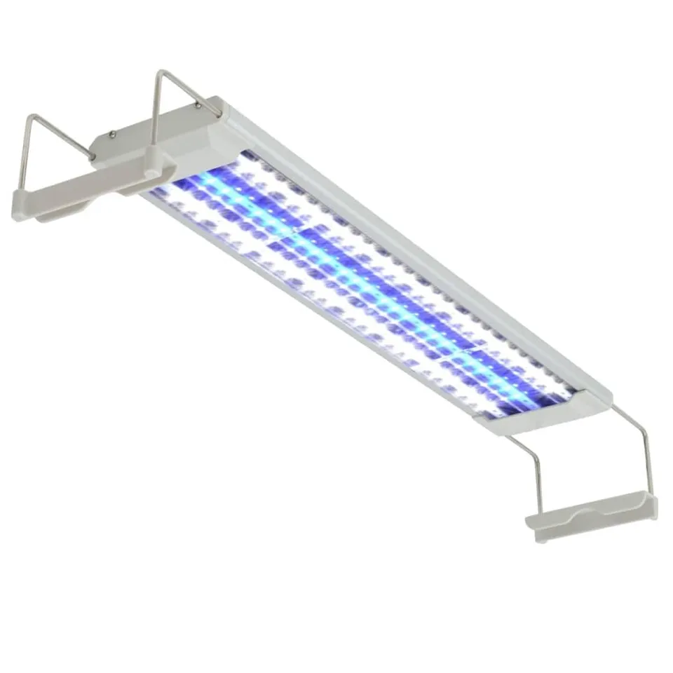 vidaXL Aquarium LED Aufsetzleuchte 50-60 cm blau-weiß