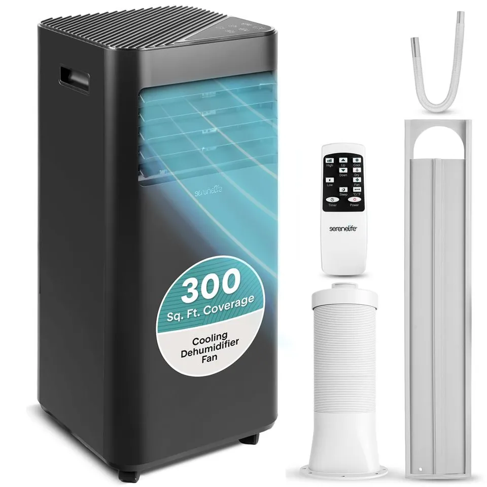 Serenelife Portable Klimaanlage Weiß 8000 BTU 300 ft²