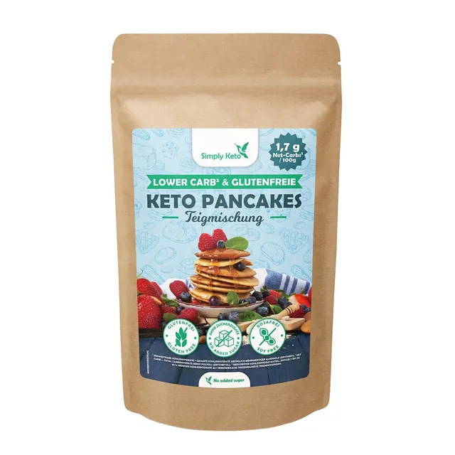Simply Keto Pancake Mix Backmischung Low Carb 285 g glutenfrei