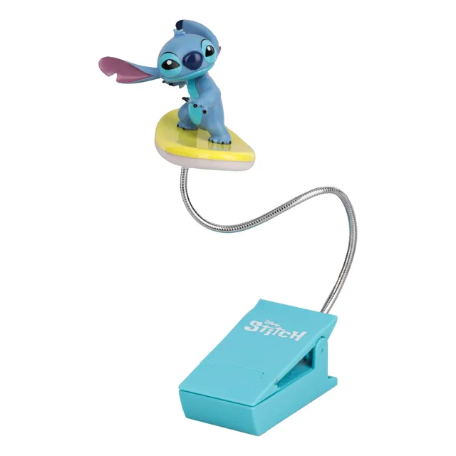 Paladone Stitch Surfing Buchlampe 20 cm LED Clip Disney
