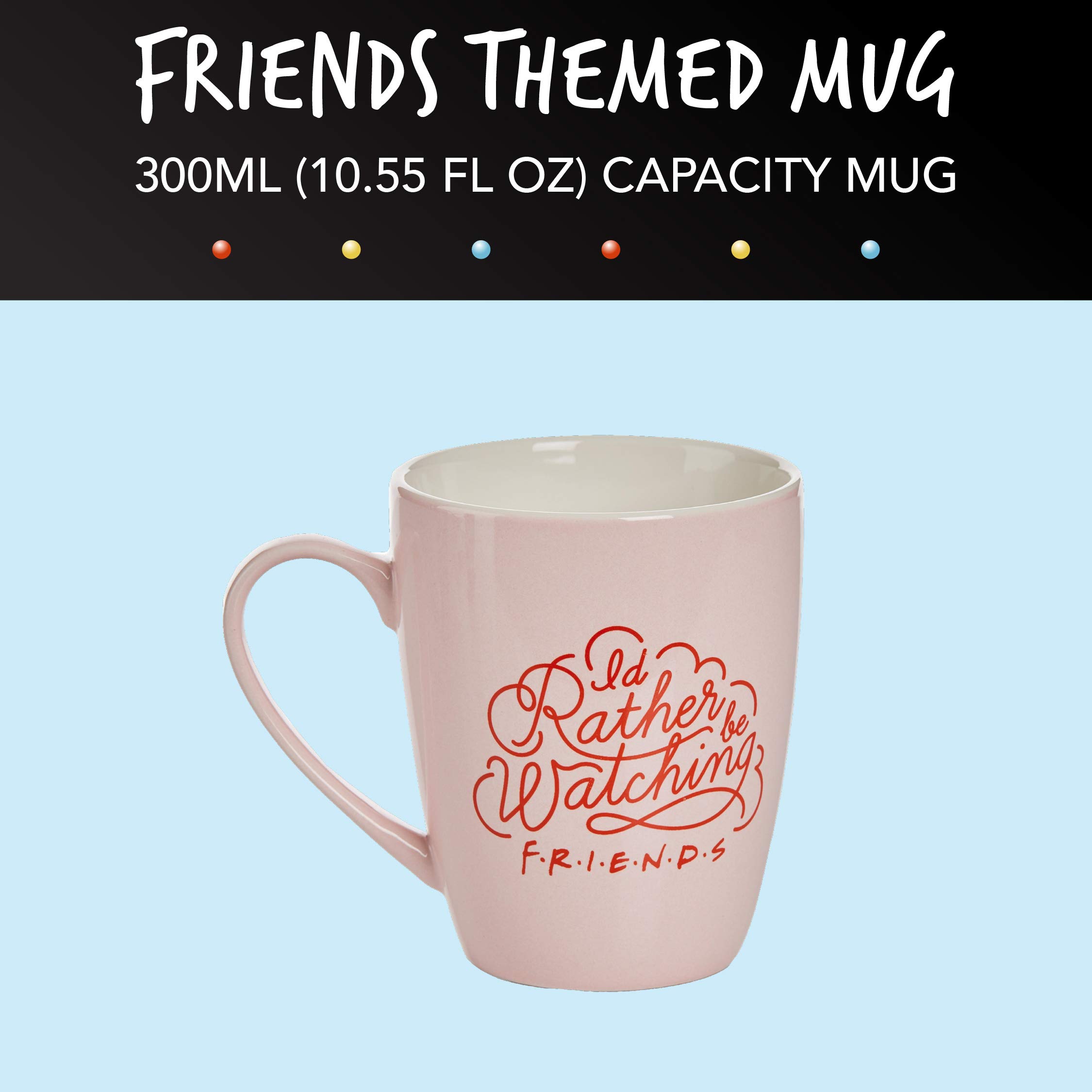 Paladone Friends Kaffeetasse Geschenkset rosa 300 ml Handcreme