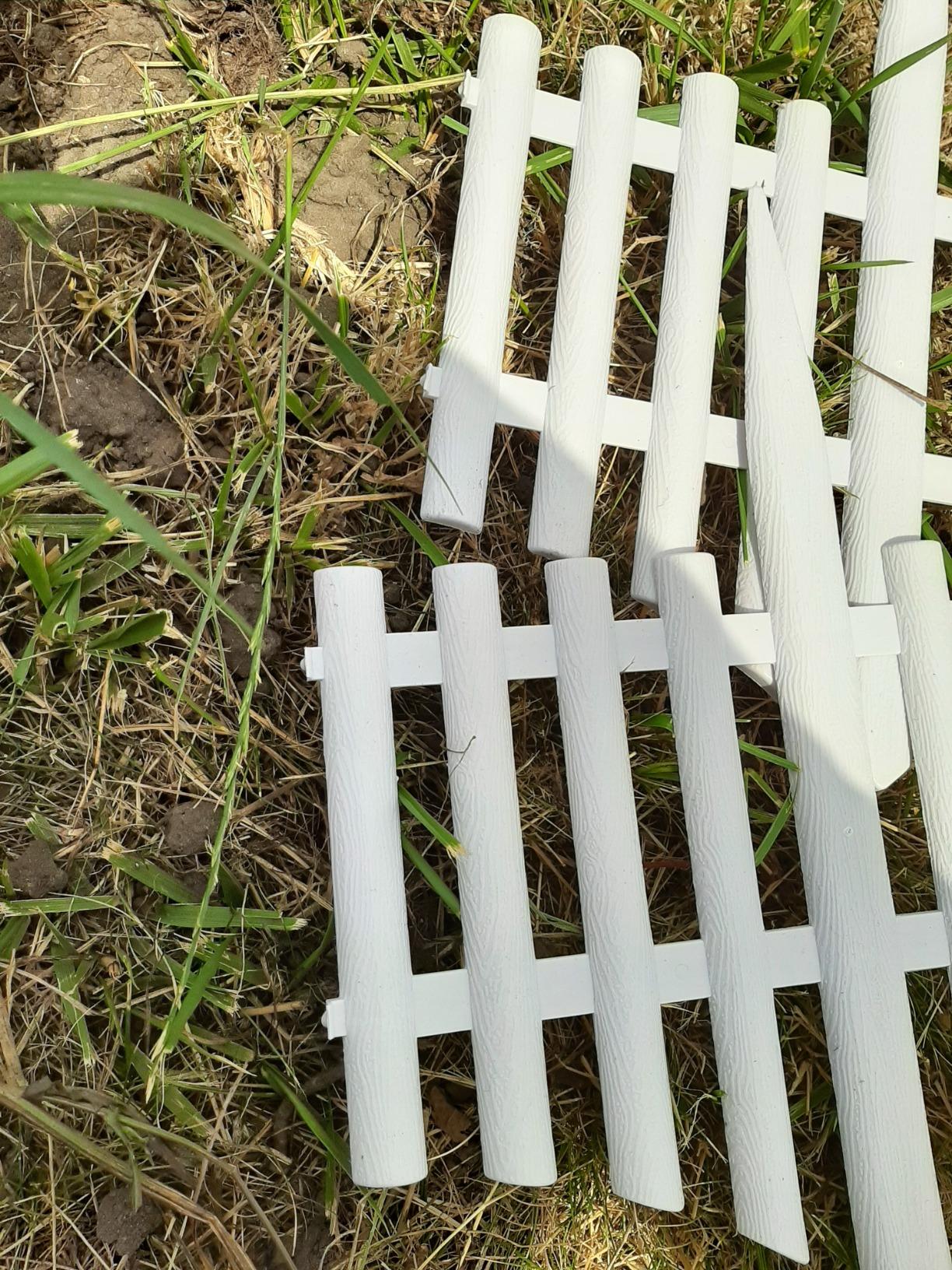 vidaXL Heim & Garten Rasenkante Palisade 10 m Anthrazit PP