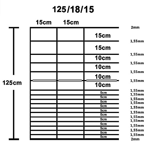 vidaXL Heim & Garten Gartenzaun 50x1,25 m Silbern Verzinkt