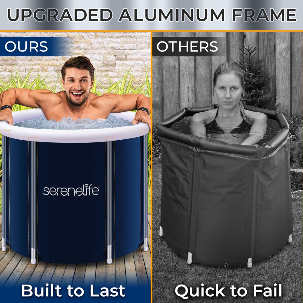 Serenelife Massage Eisbadewanne Aufblasbar 298 L PVC