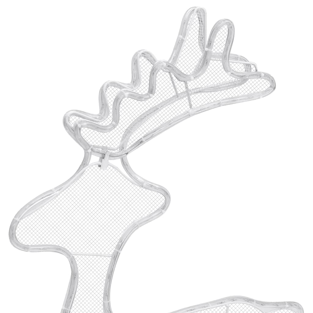 vidaXL Rentier Weihnachtsdeko Beleuchtet 306 LEDs 89cm