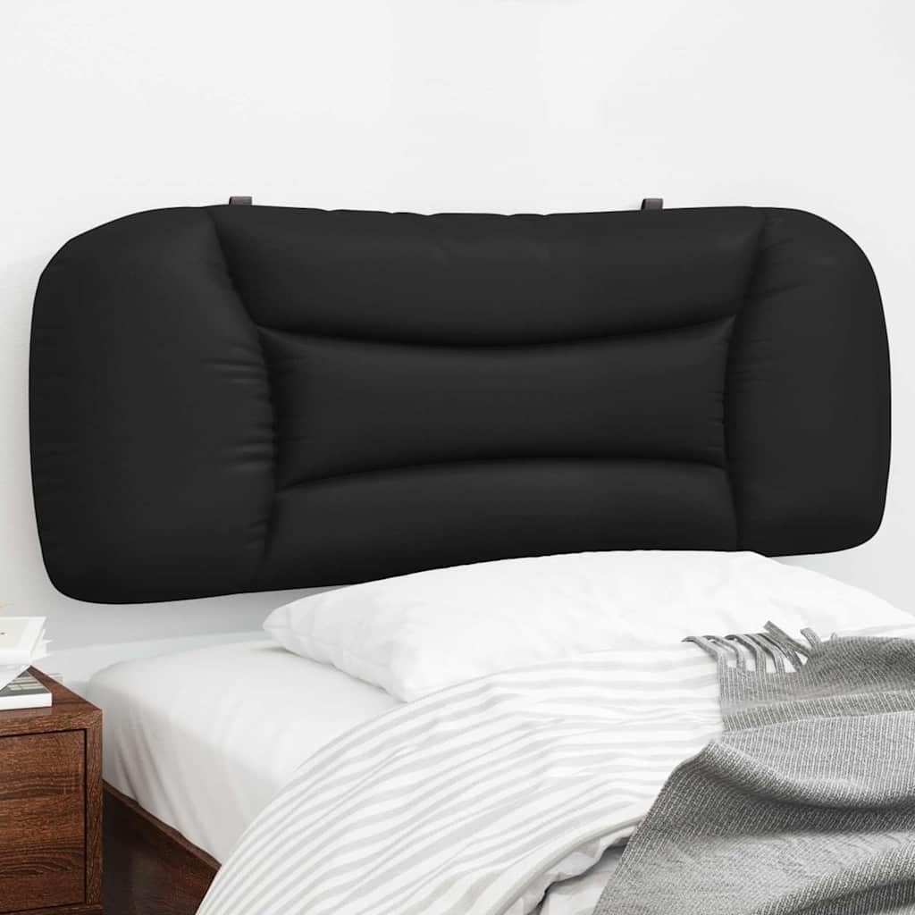 vidaXL Hvar Kopfteilkissen 100 cm Schwarz Kunstleder