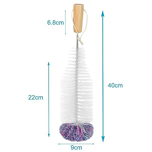 Intirilife Reinigungsbürste Flaschen Weiß 38x9 cm kratzfrei