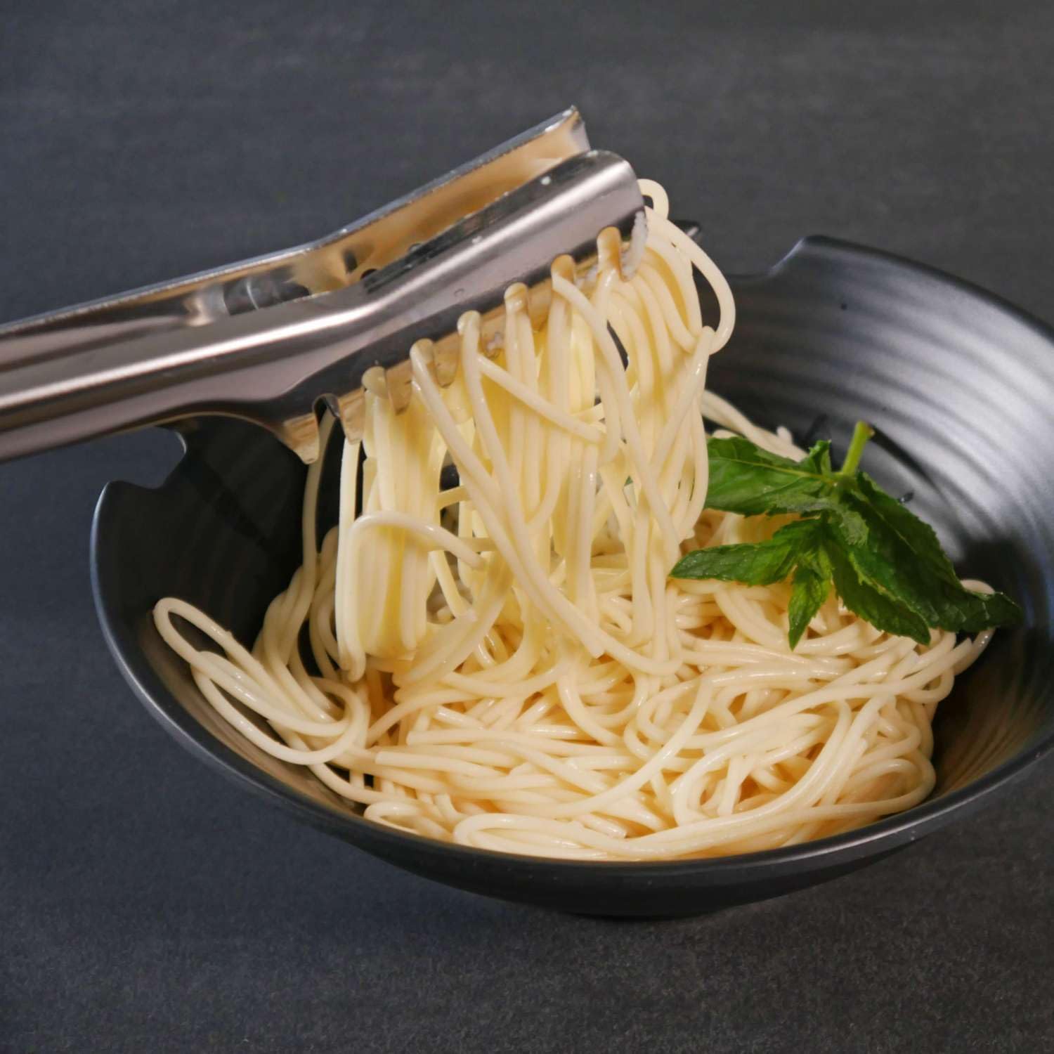 Intirilife Spaghettilöffel Set Edelstahl 2er Nudelzange