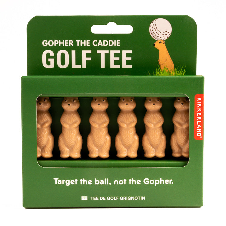 Kikkerland Home Gopher Golf Tees 6 Stück Figuren