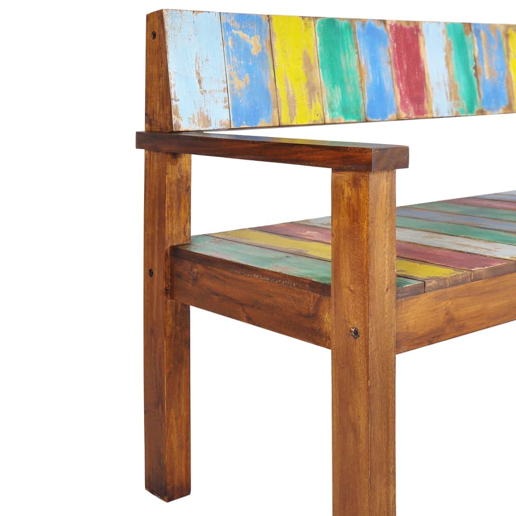 vidaXL Sitzbank Vintage 115cm Altholz mehrfarbig
