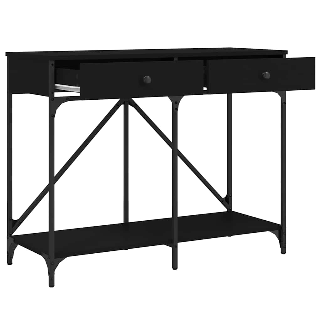 vidaXL Konsolentisch Schwarz Flurtisch 100x39x78,5 cm Holzwerkstoff