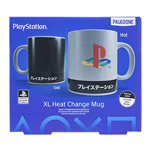Paladone Playstation Heritage XL Tasse 550 ml Farbwechsel