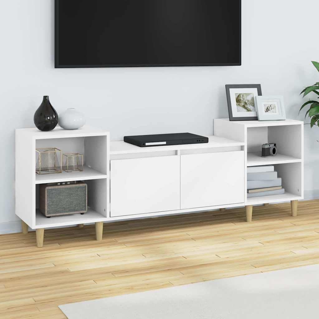 vidaXL Möbel TV-Schrank Lowboard Weiß 160x35x55 cm