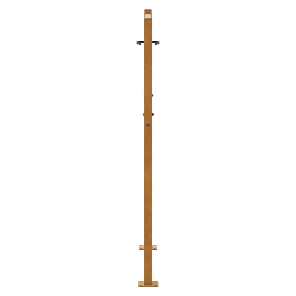vidaXL Heim & Garten Gartentor 100x125 cm Braun Cortenstahl