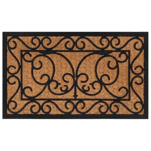 vidaXL Heim & Garten Fußmatte 45x75 cm rechteckig Kokos rutschfest