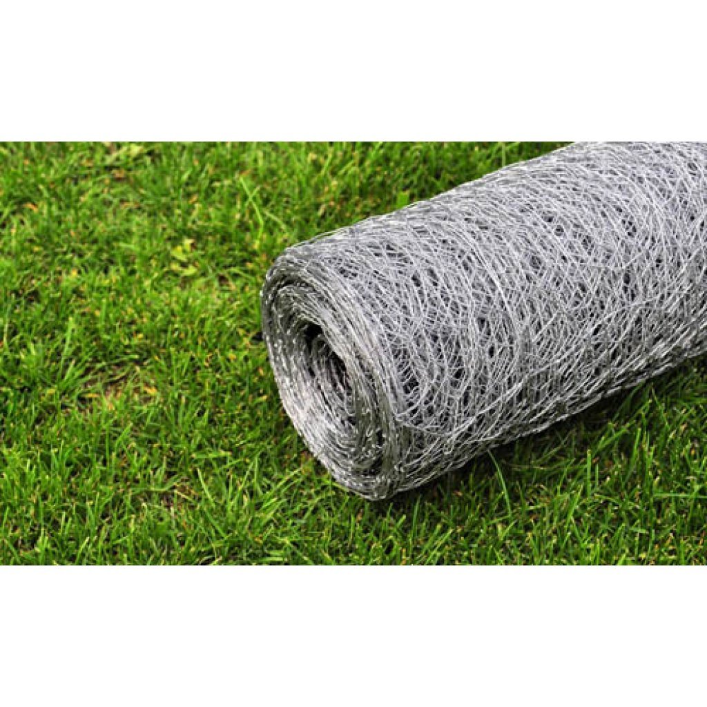 vidaXL Heim & Garten Maschendrahtzaun 25x0,5 m Silber verzinkt