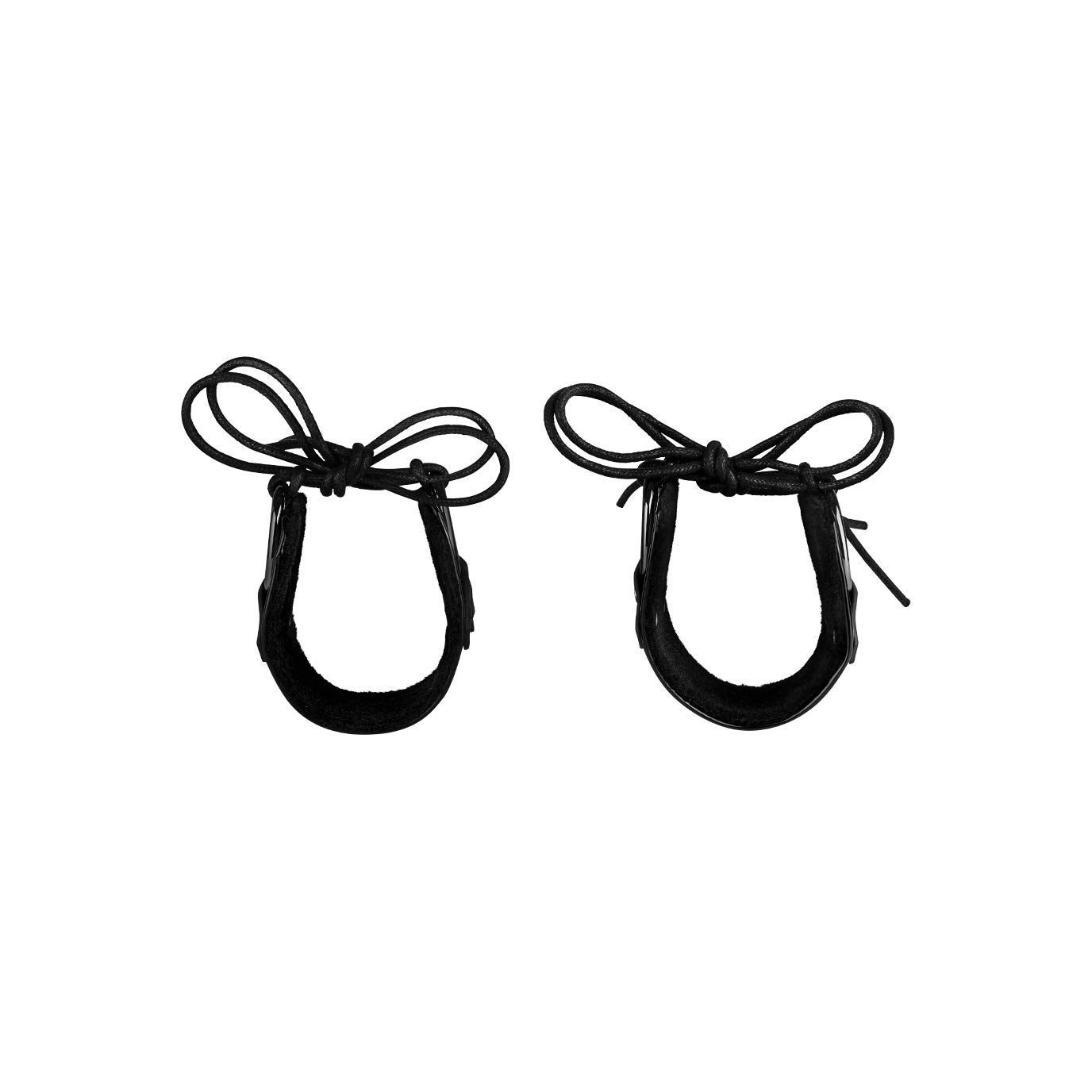 EIS Handfesseln Bondage Lackoptik Gepolstert Schwarz
