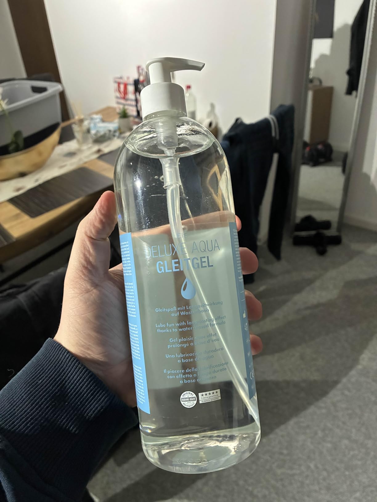 EIS Deluxe Aqua Gleitgel gefühlsecht 1000 ml wasserbasiert