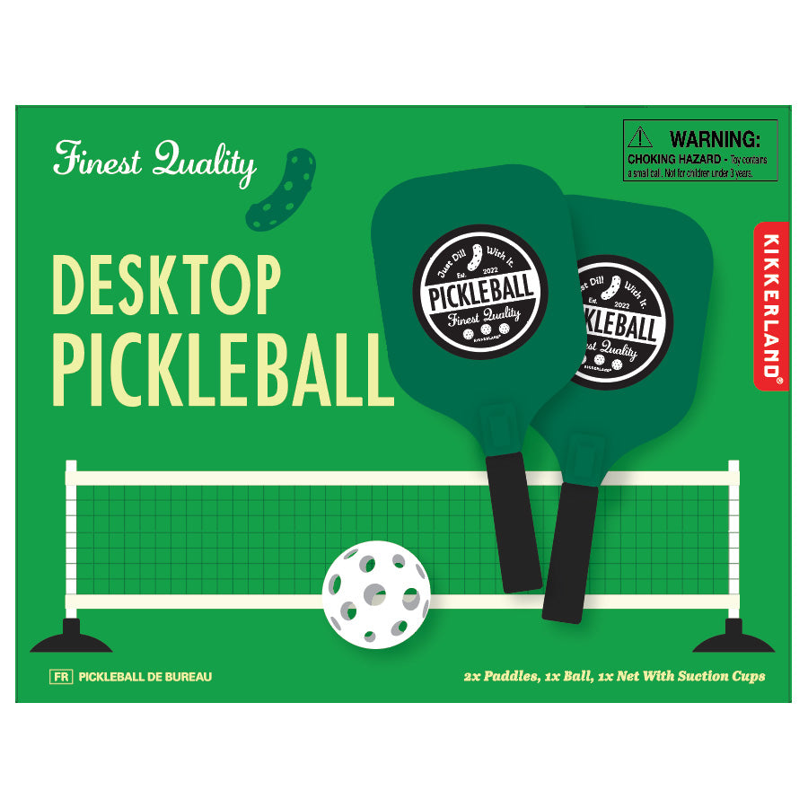Kikkerland Desktop Pickleball Schreibtischspiel mit Netz
