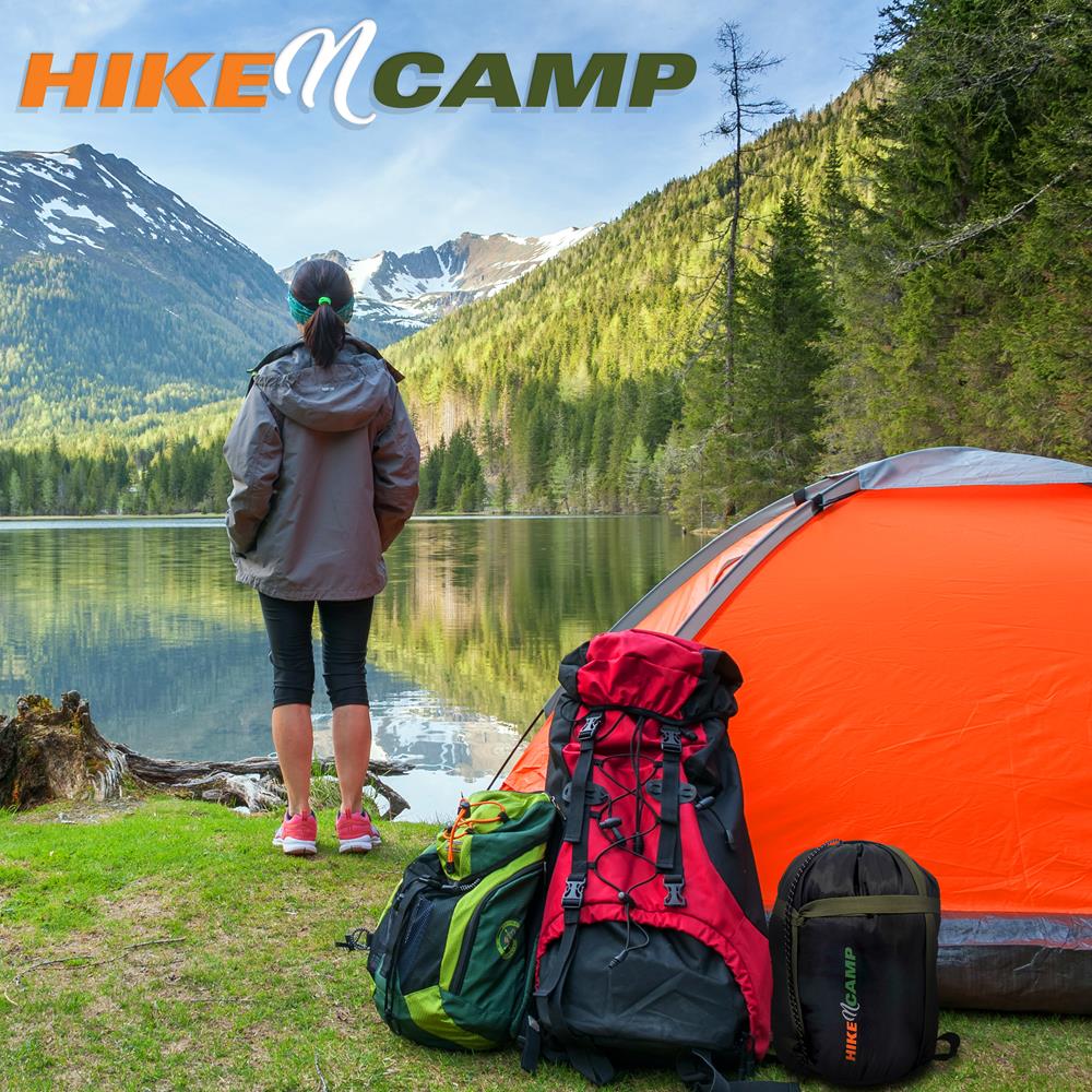 Serenelife Camping Doppelschlafsack 2 Personen mit Kissen