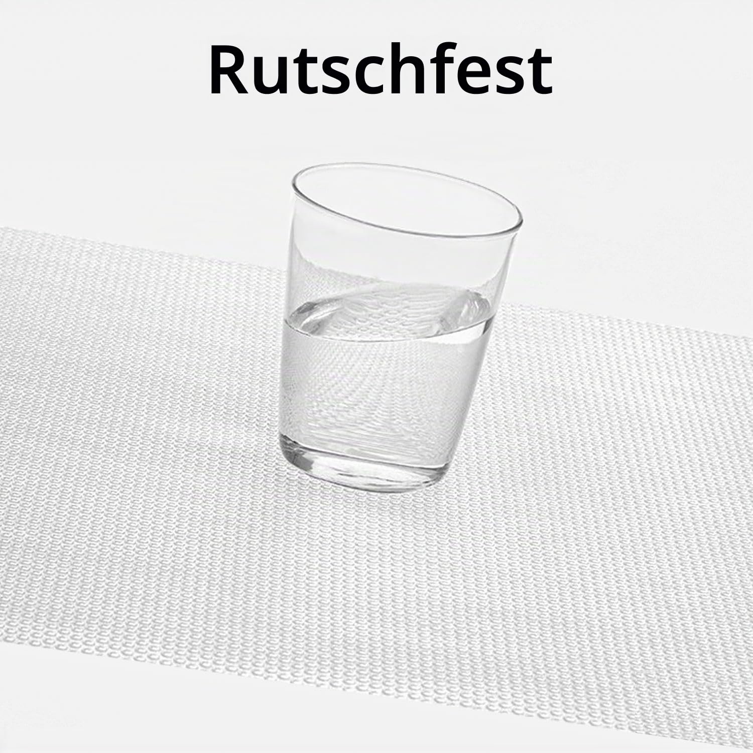 Intirilife Kühlschrankmatte Transparent 45x30 cm 6er-Set EVA