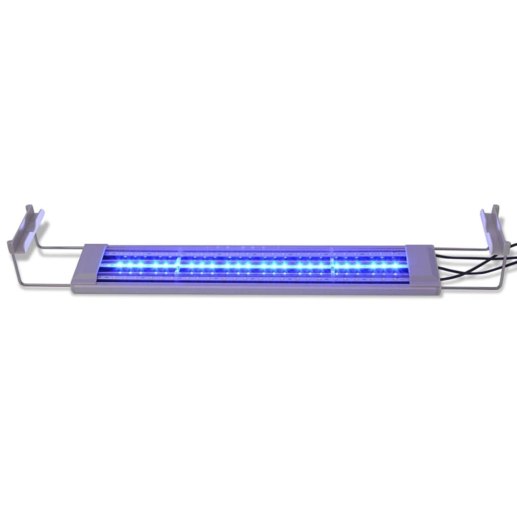 vidaXL Aquarium LED Aufsetzleuchte 50-60 cm blau-weiß