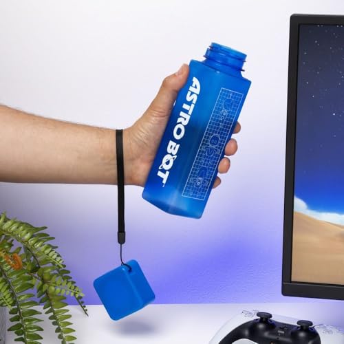 Paladone Astro Bot Wasserflasche 500 ml blau eckig