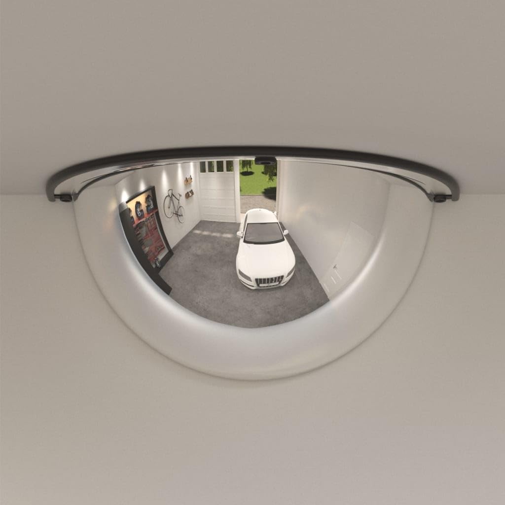 vidaXL Verkehrsspiegel 2 Stk Ø40 cm Acryl Halbkuppel Spiegel