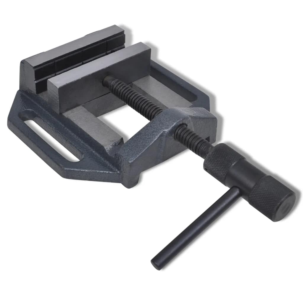 vidaXL Maschinenschraubstock 90mm Gusseisen Handbetrieben