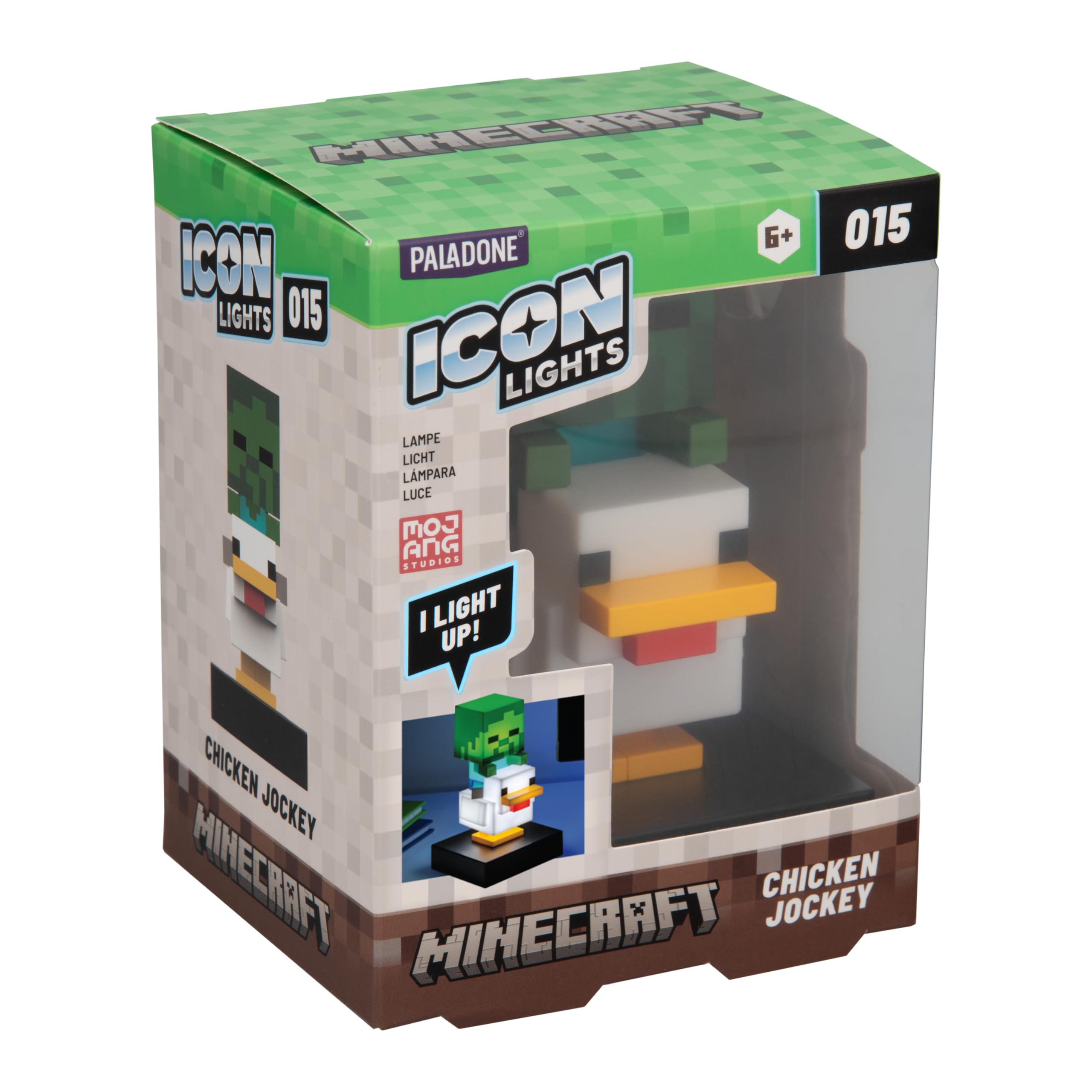 Paladone Minecraft Chicken Jockey Icon Light 12 cm Figur