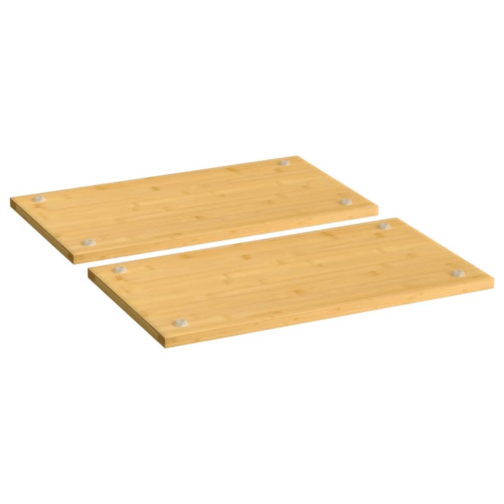 vidaXL Herdabdeckplatten 2 Stk. 50x28 cm Bambus