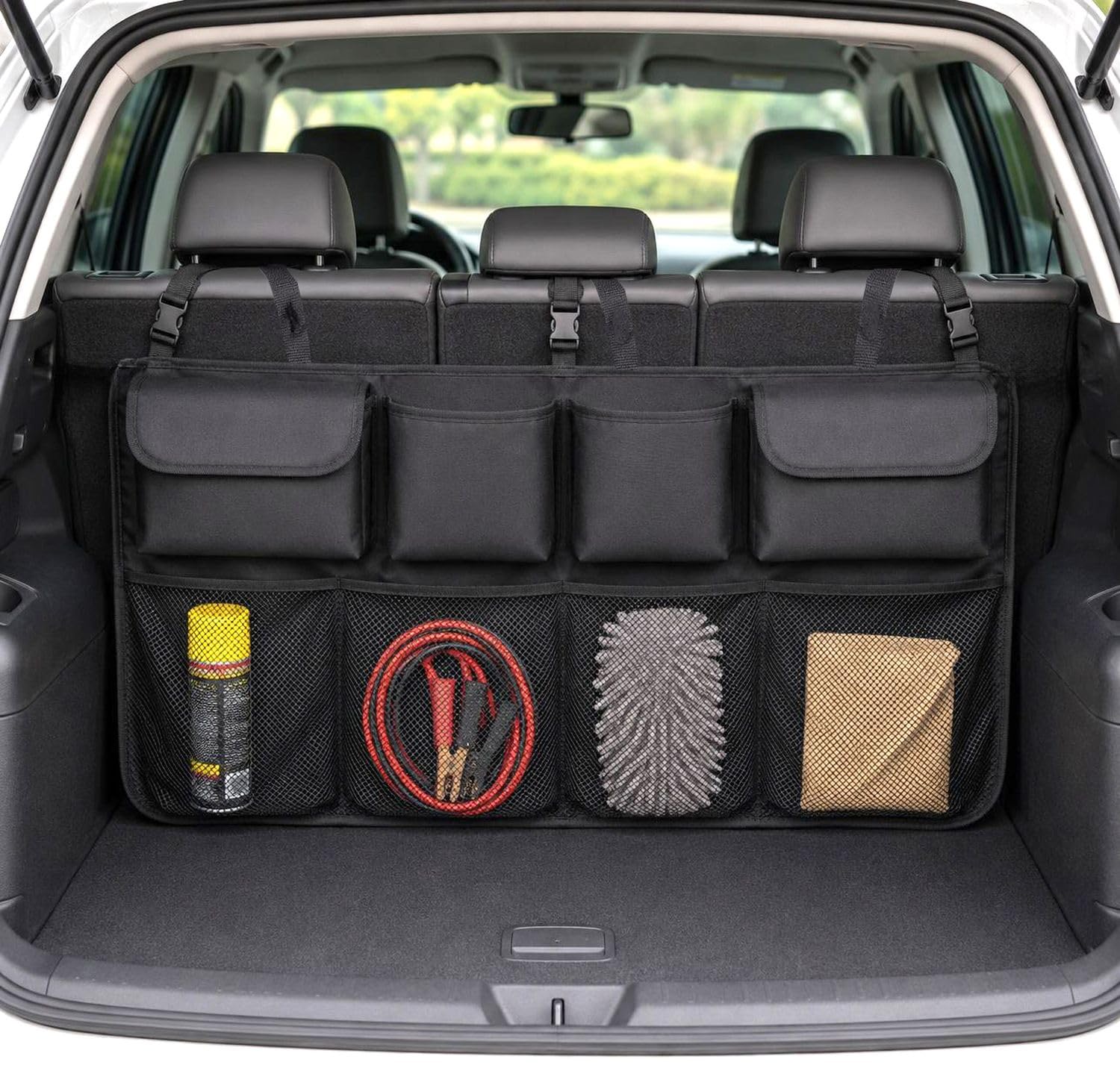 Intirilife Kofferraum Organizer Netz Schwarz 86,5x45cm