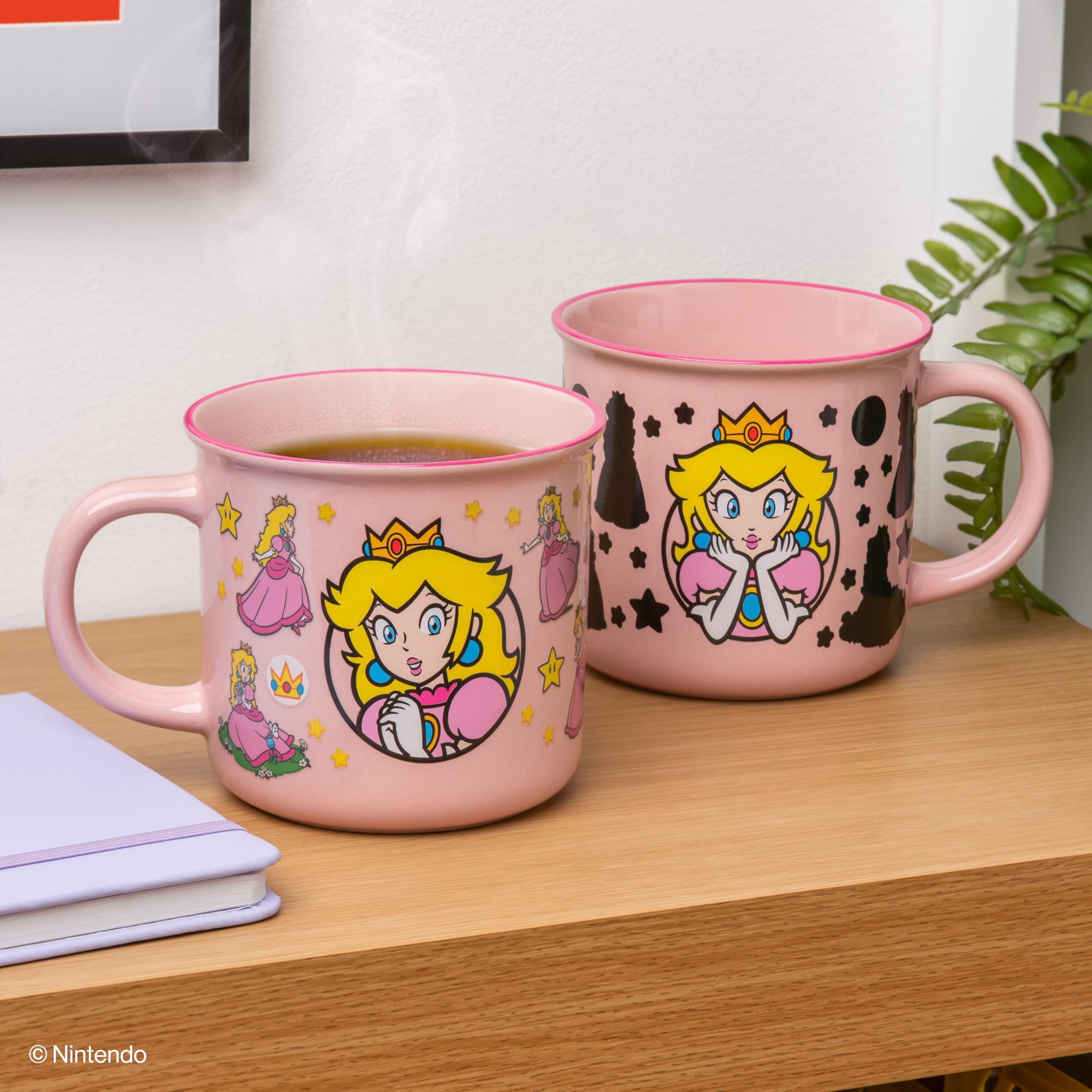 Paladone Super Mario Peach Tasse 300 ml rosa Thermoeffekt Keramik